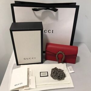 Gucci mini dionysus bag in red
